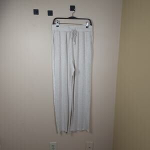 Woman Within Dreams & Co. Soft Knit Lounge Pants in Khaki Size 14/16